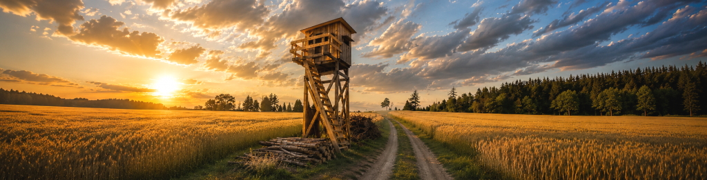Hochsitz im Revier Unterwendling – Jagdtechnik aus echter Praxis bei Aufgehtsfreun.de